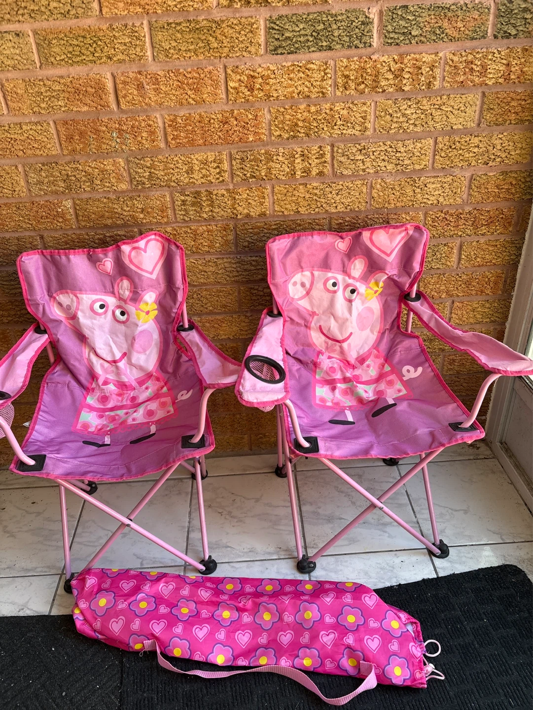 Peppa Pig Kids Camp Chairs - Set of 2