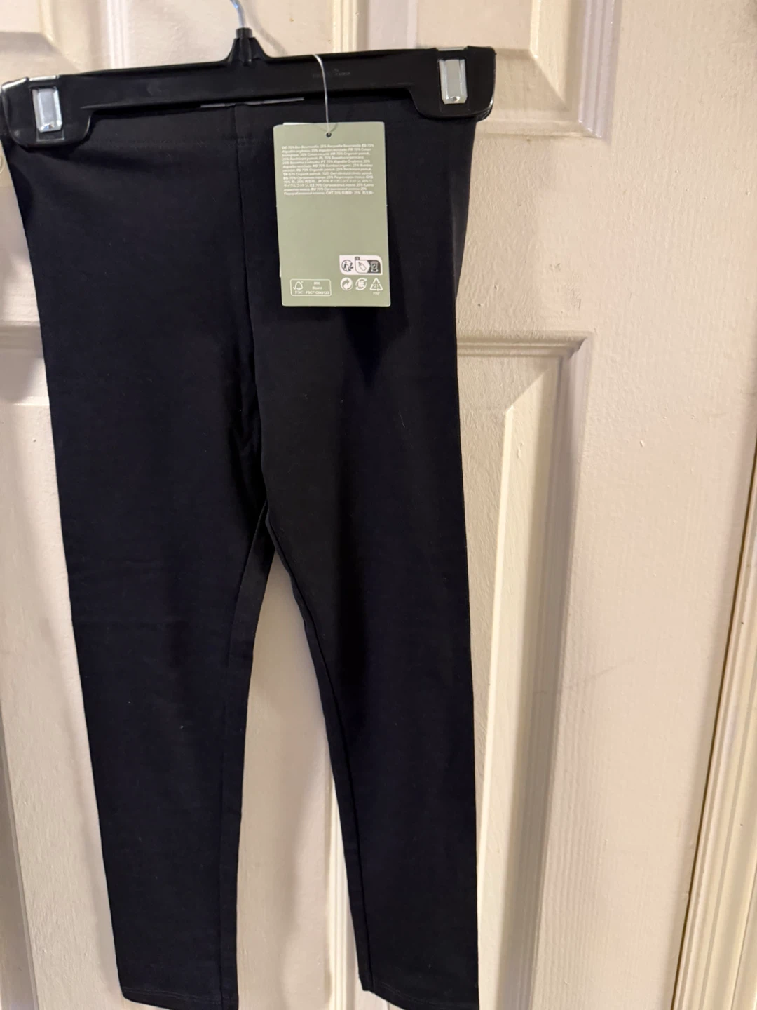 2 New Black Girls' Leggings with "Creative" Print - photo 2