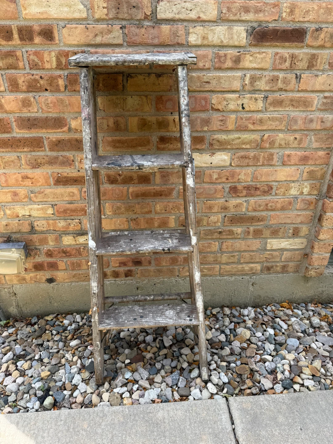 Vintage Wooden 4 foot Step Ladder