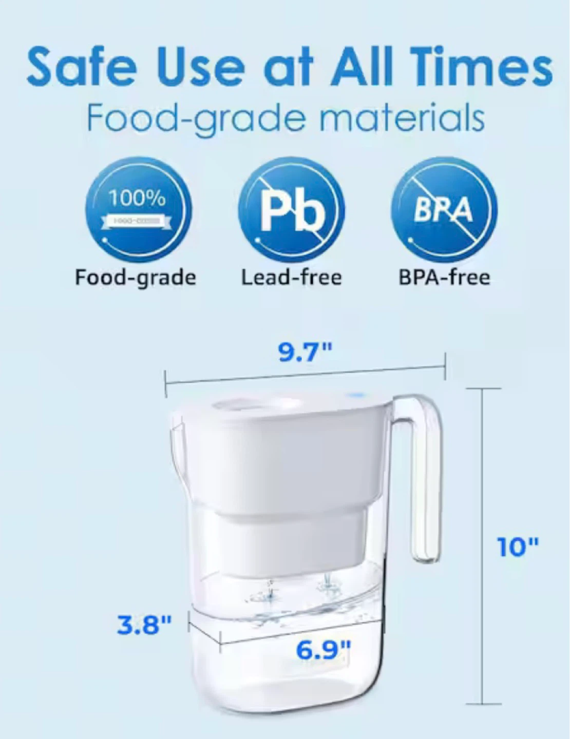 Waterdrop Water Filter Pitcher - photo 3