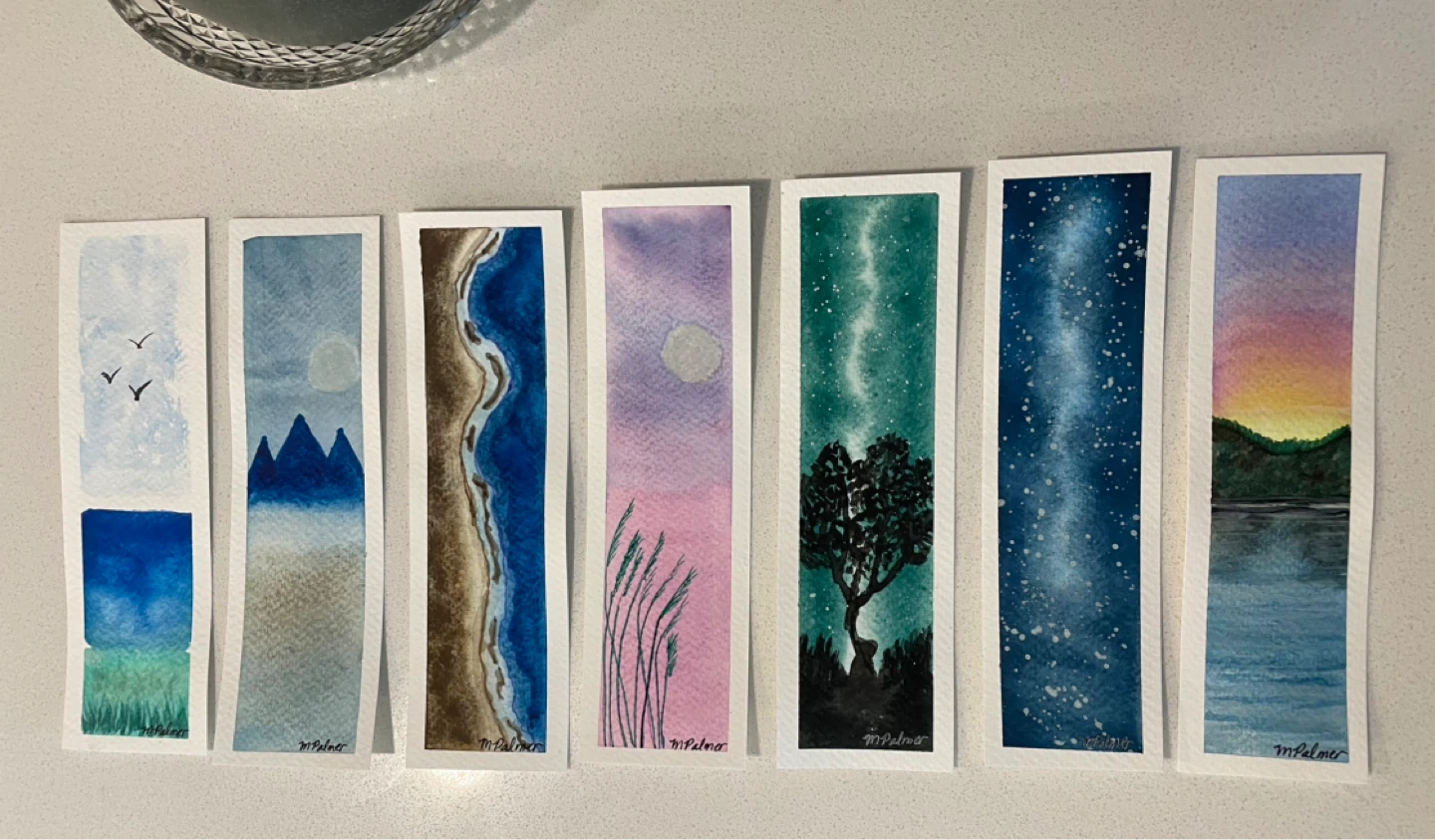Watercolour Bookmarks