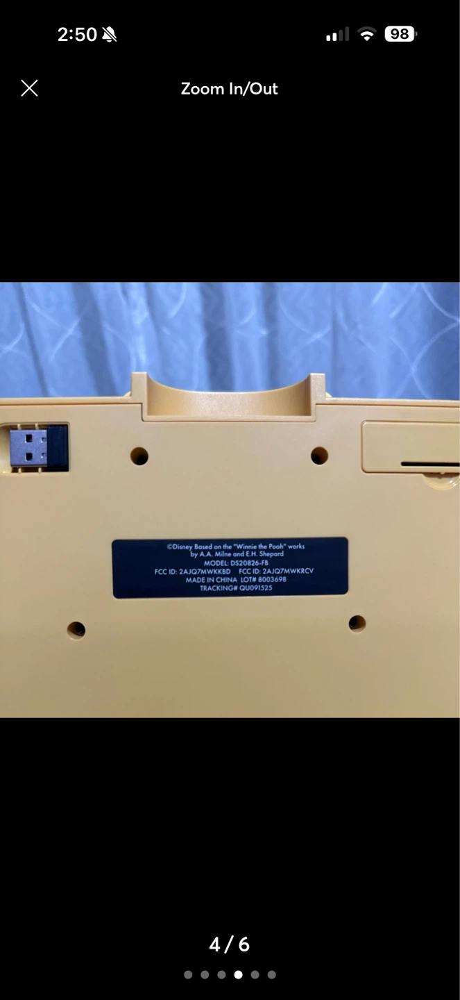 Disney Winnie the Pooh Molded Buddy Wireless Keyboard - photo 4