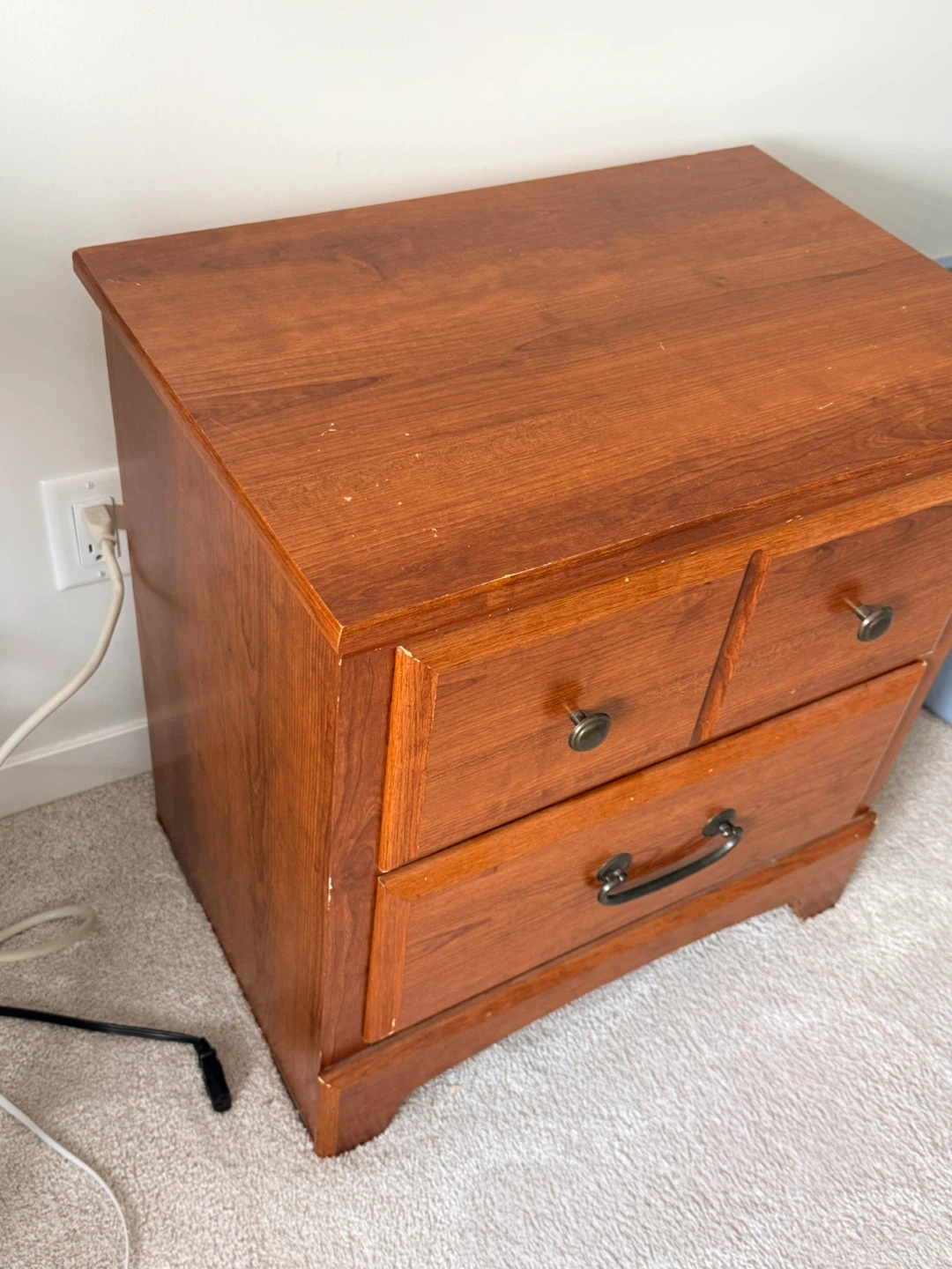 Wooden Nightstand / Dresser