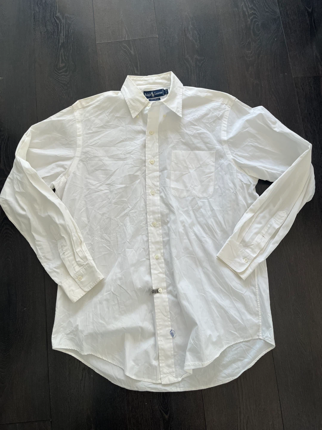 Ralph Lauren White Button-Up Shirt - L - photo 2