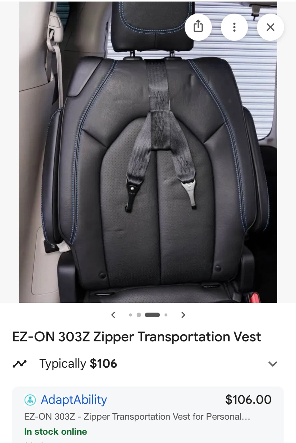 EZ-ON Products 100SMU Zipper Transportation Vest - photo 2