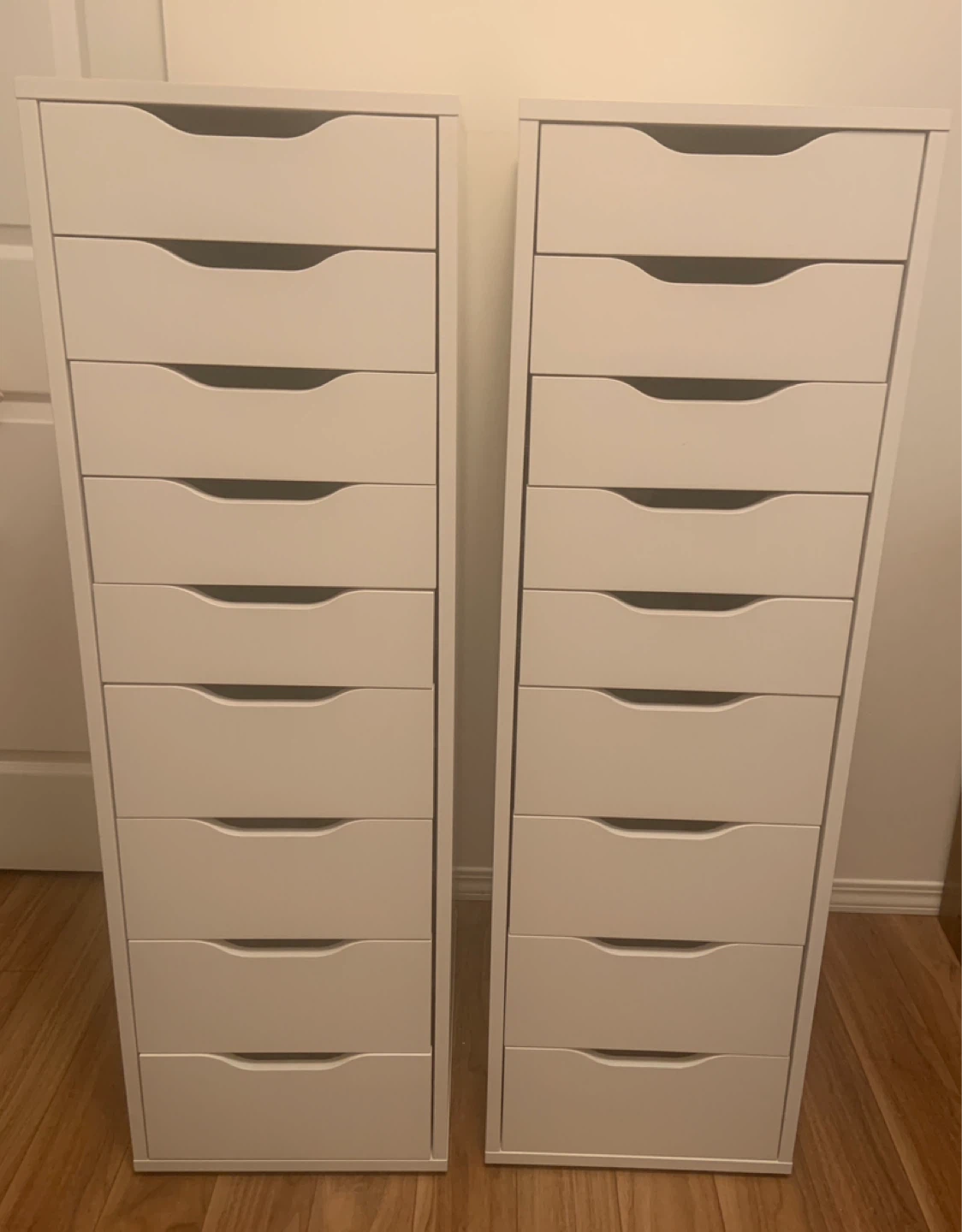 White Alex Drawer Units (Set of 2)