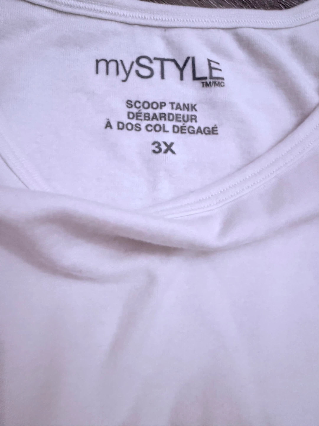 mySTYLE Scoop Tank Tops (3X) - Black & White - photo 4