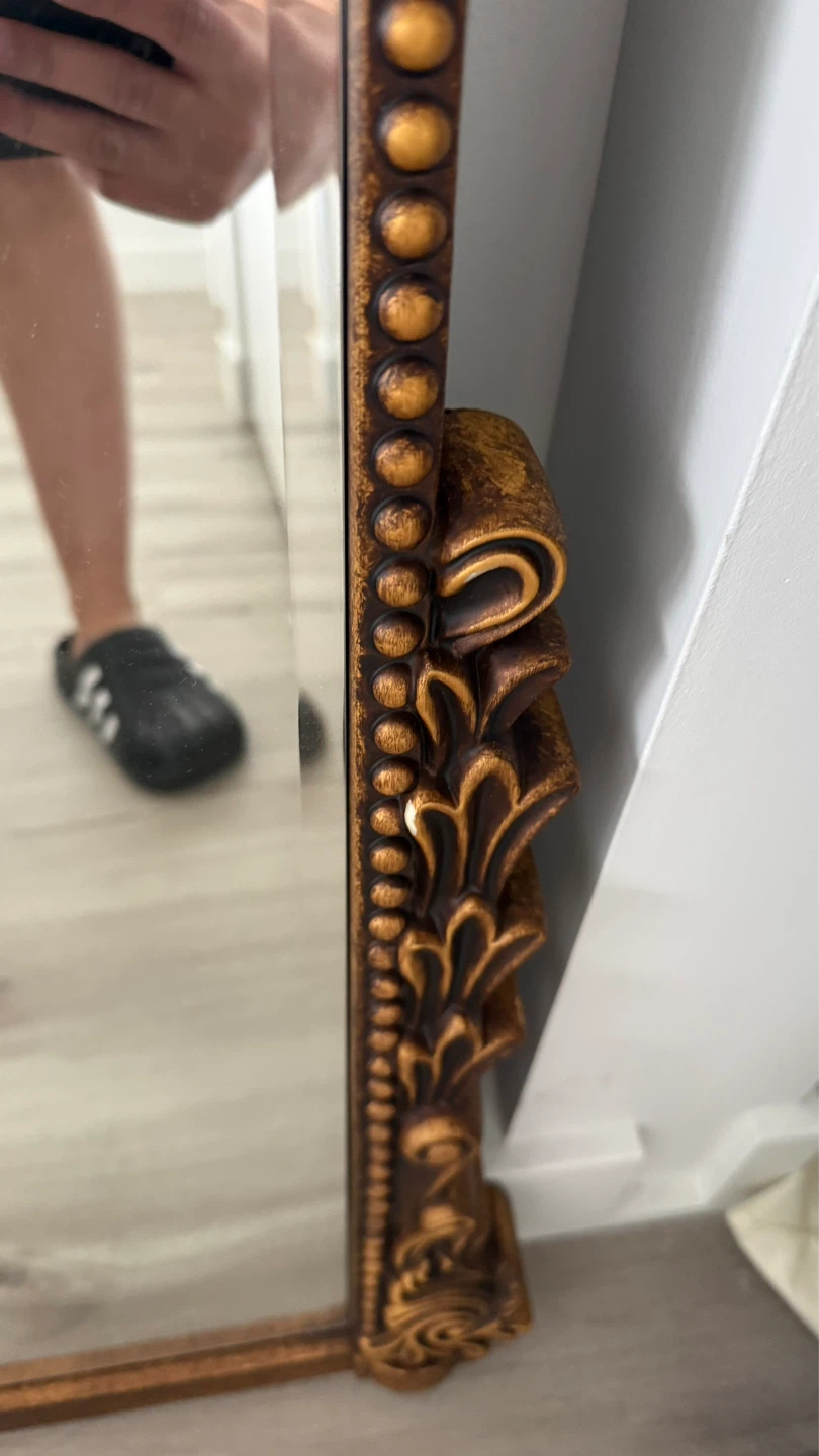 Ornate Gold Arched Mirror - photo 3