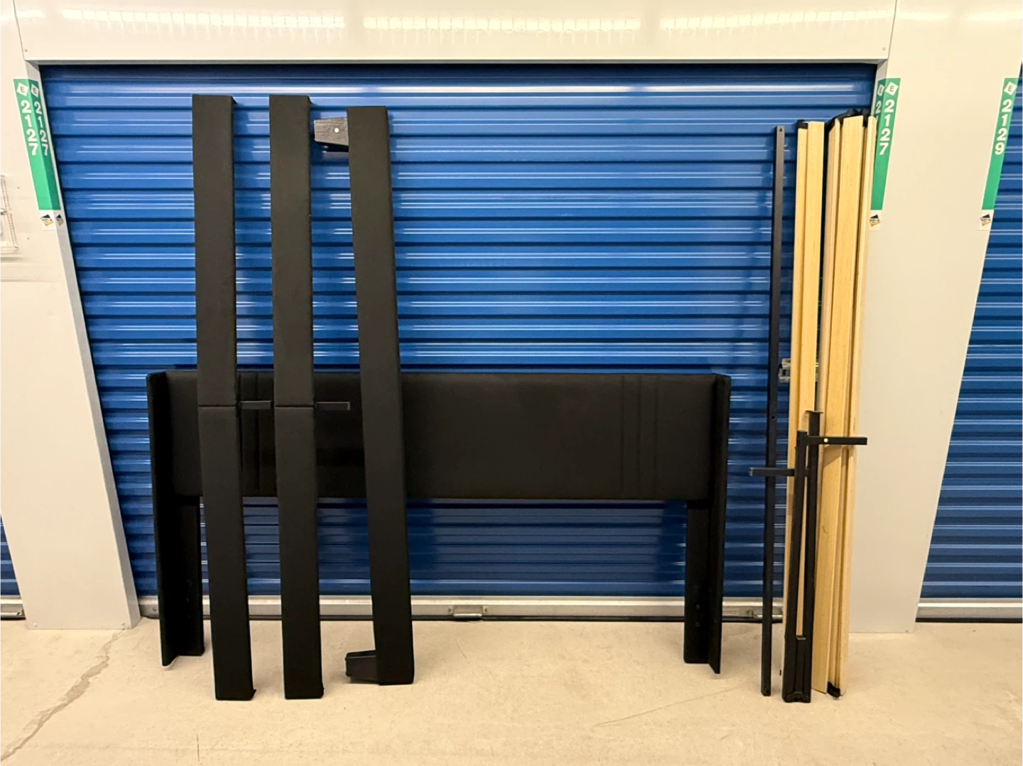 King Size Fabric Bed – Good Condition, Easy Assembly