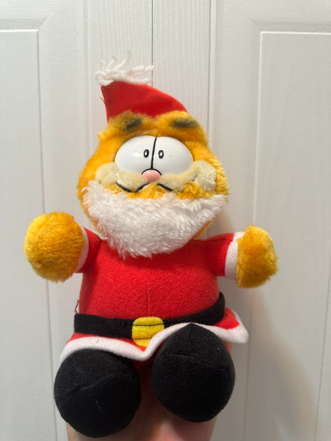 Vintage Garfield Santa Plush Toy 1978