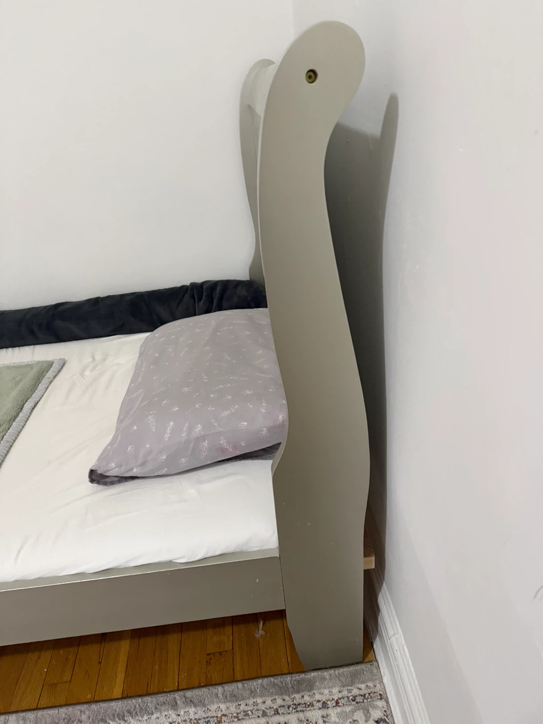 Gray Sleigh Toddler Bed - photo 4