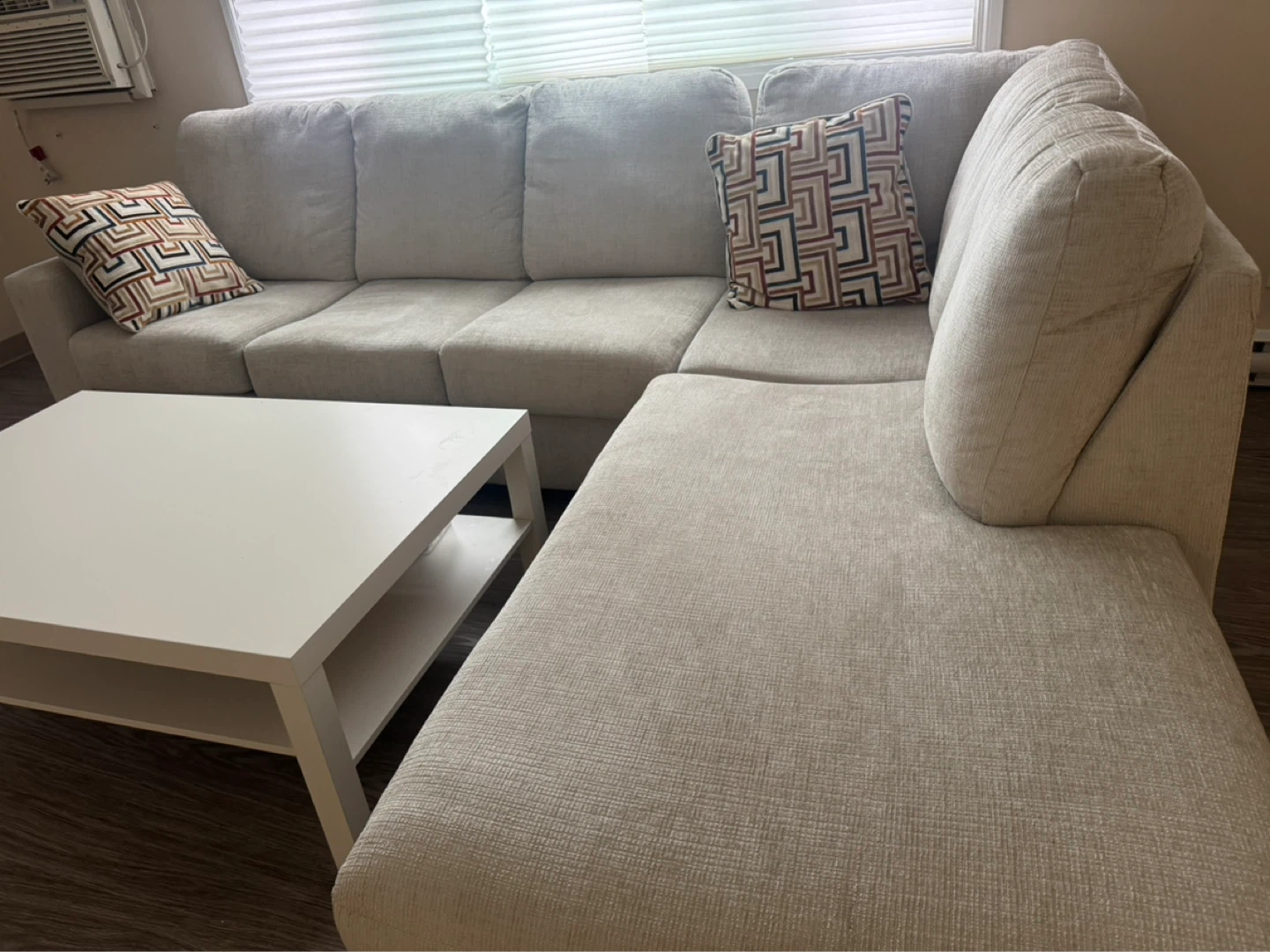 Aviemore 2 Piece Sectional with Chaise - Stone / Right Facing