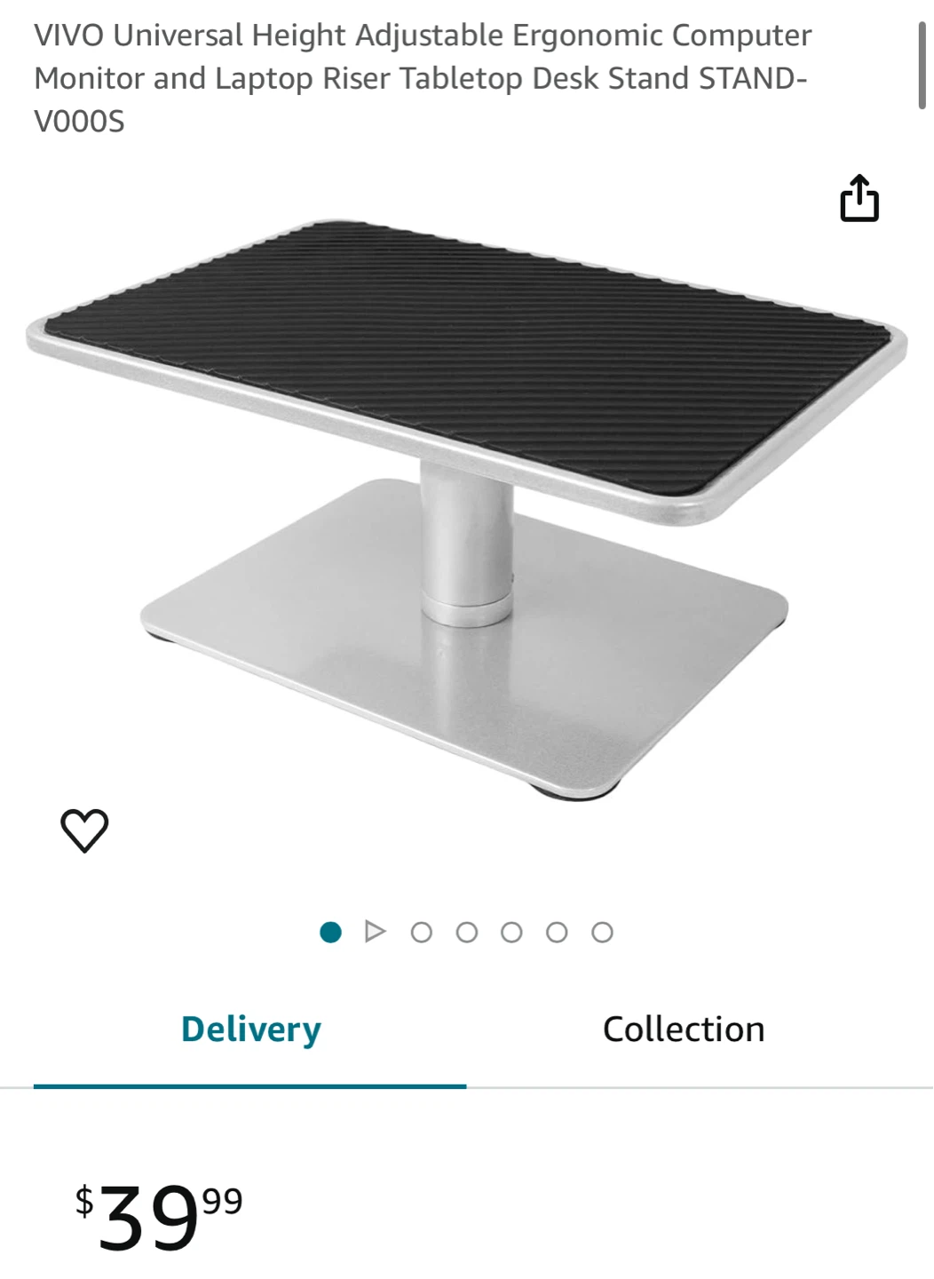 VIVO Adjustable Monitor Riser STAND-V000S - photo 2