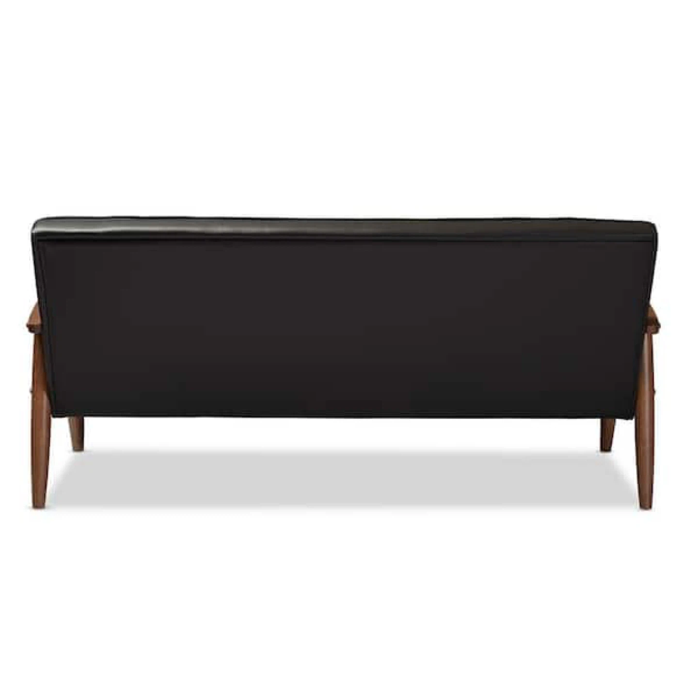 New Mid Century Modern Danish Brown 3 Seater Sofa - photo 3