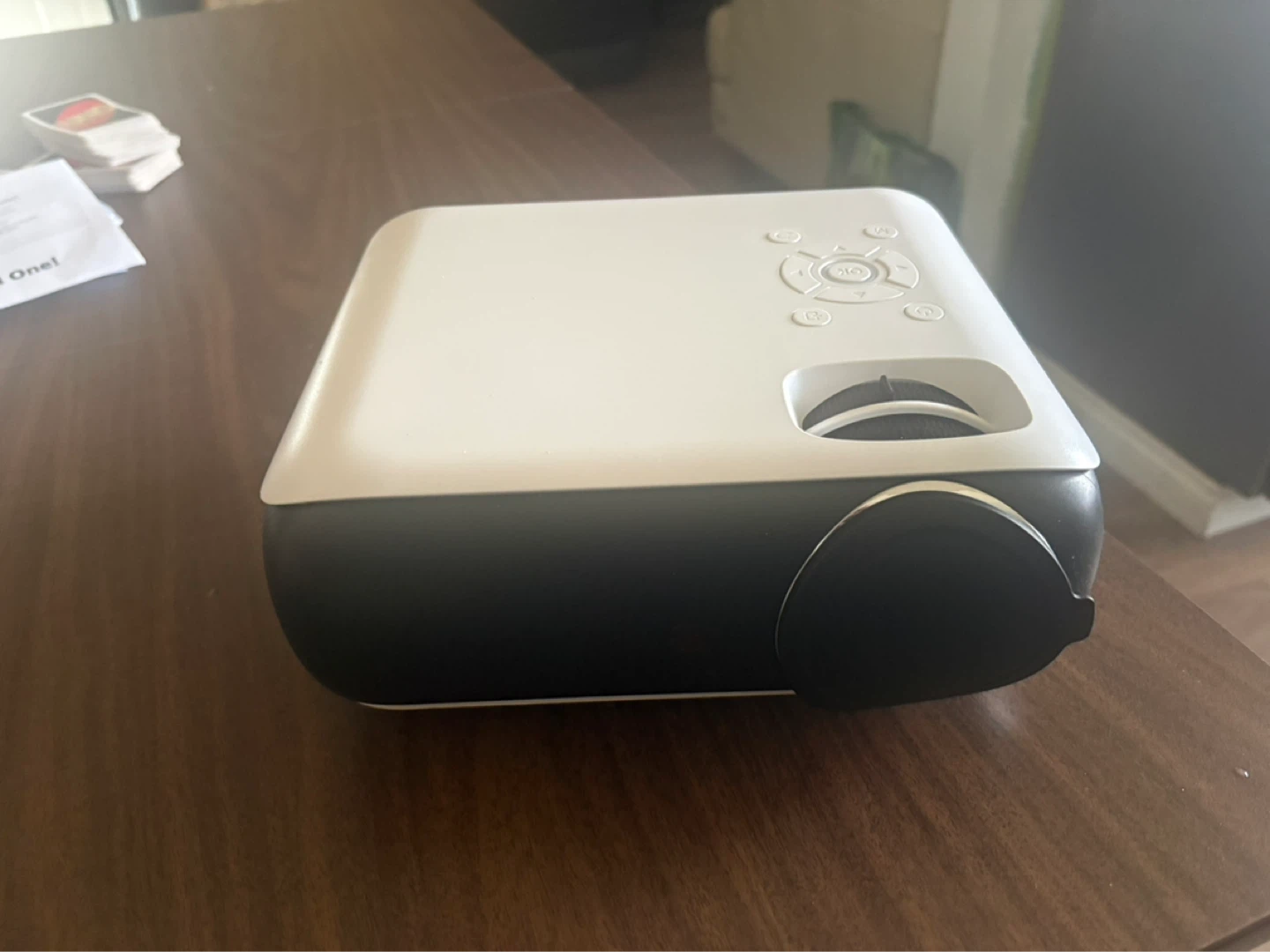 White and Black Portable Mini Projector - photo 3