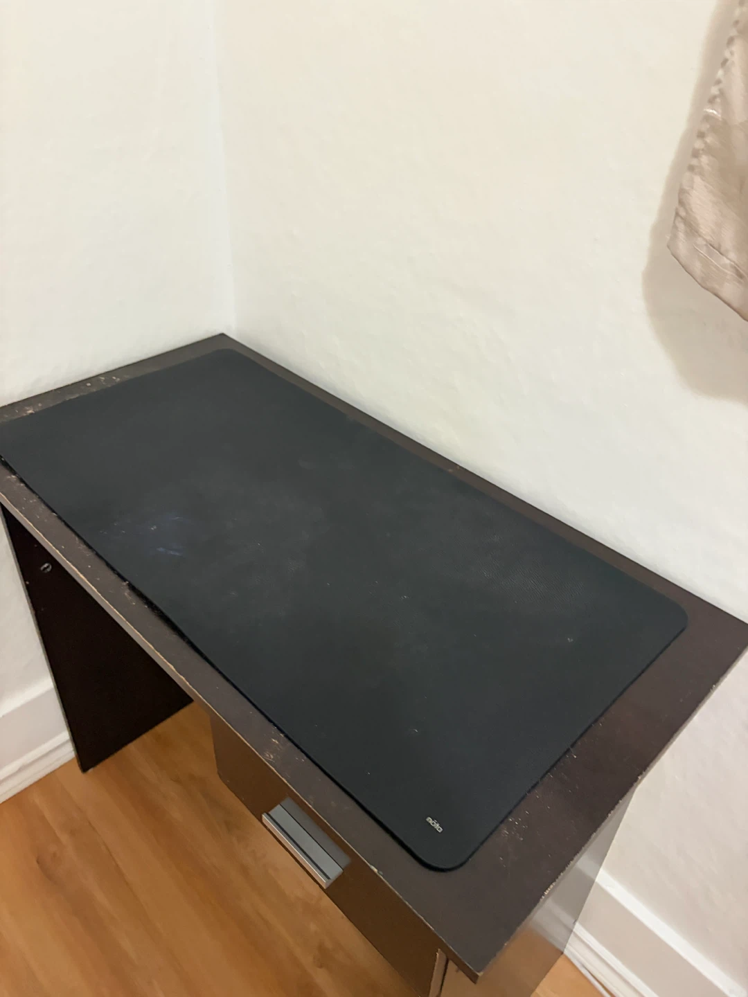 Compact Dark Brown Desk with Drawer - photo 5