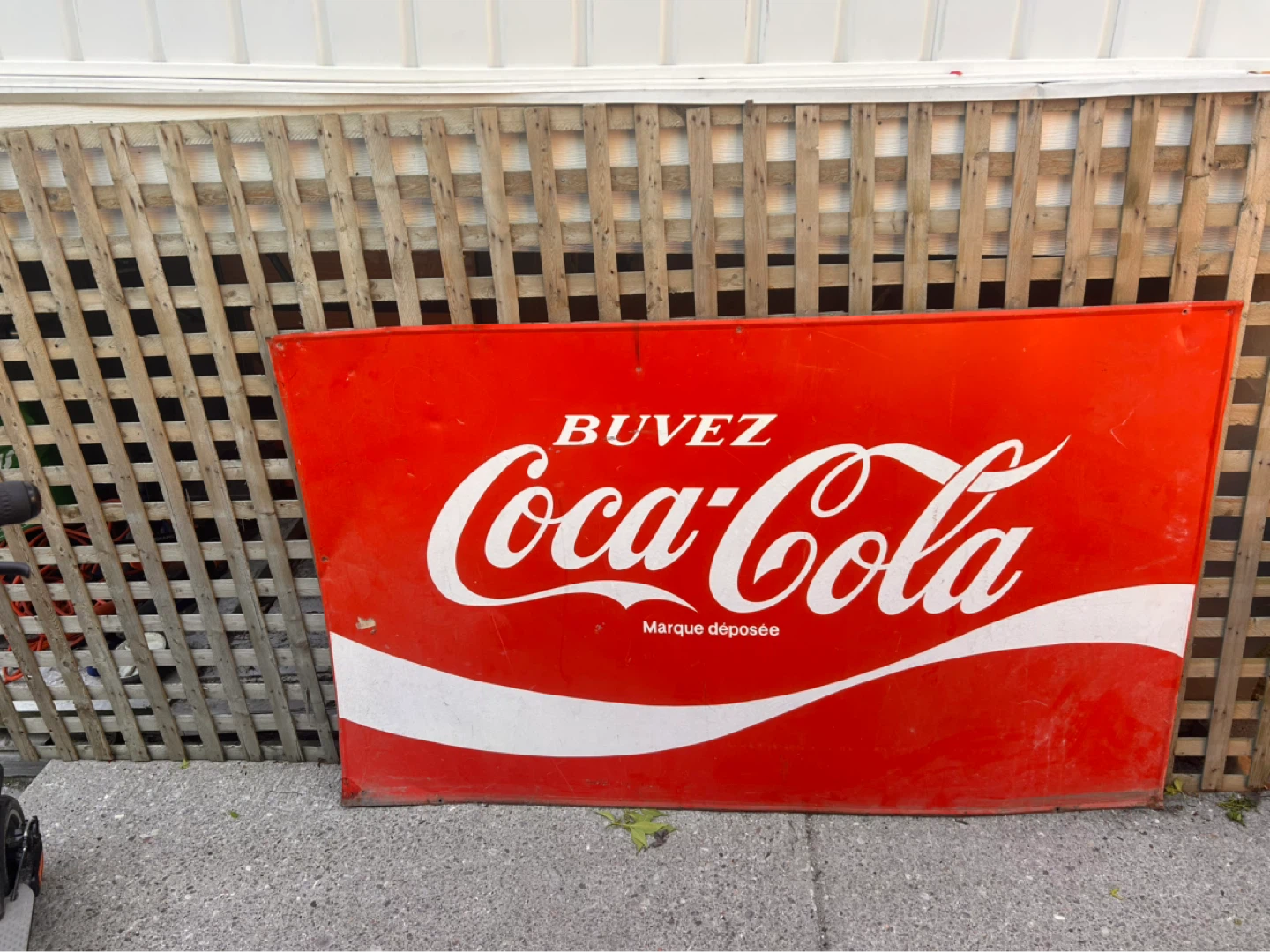 Coca-Cola "Buvvez Coca-Cola" Sign