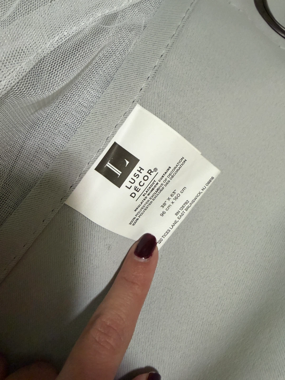 Grey Double-layer curtains (set of 2) - photo 4