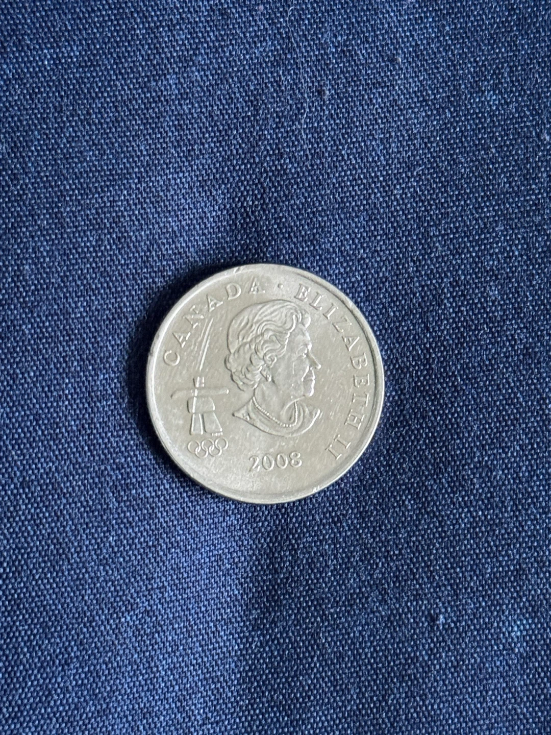 2008 Canada 25 Cents Vancouver 2010 Olympics Coin - photo 2