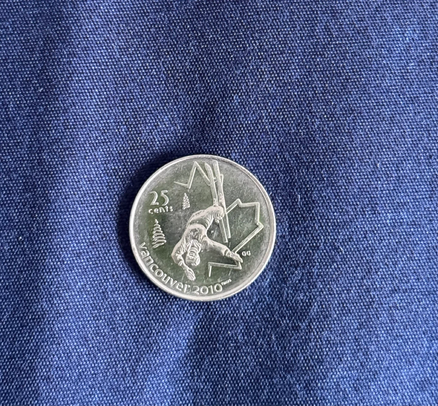 2008 Canada 25 Cents Vancouver 2010 Olympics Coin