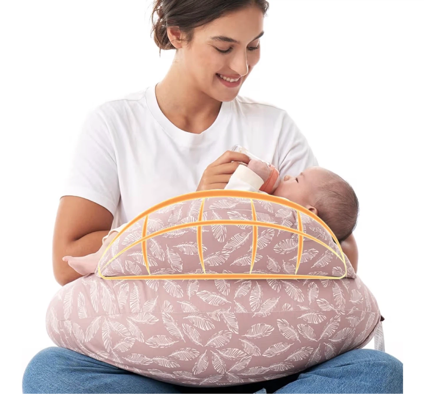 Nursing Pillow with Adjustable Waist Strap - photo 3