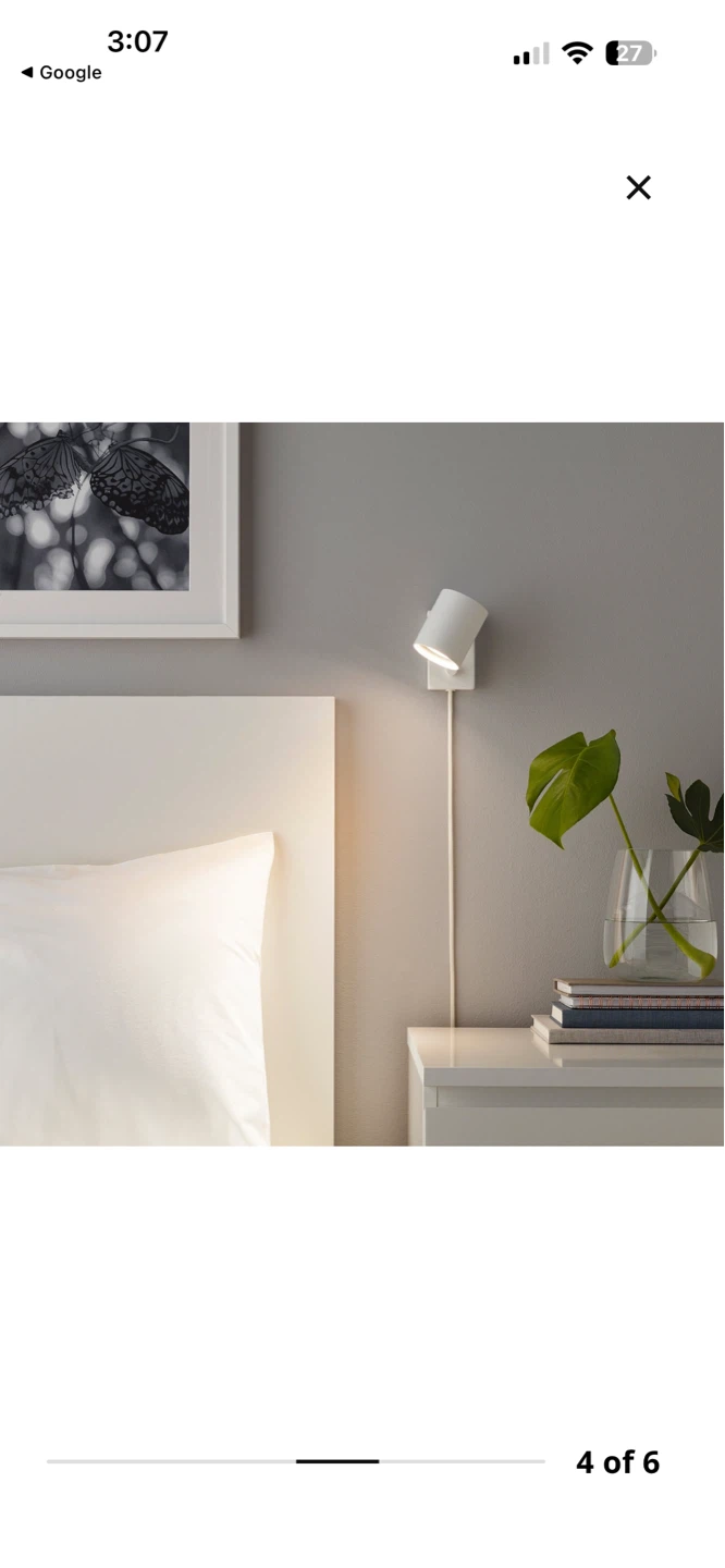 BNIB IKEA NYMÅNE Wall Lamps - White (2 Available) - photo 3