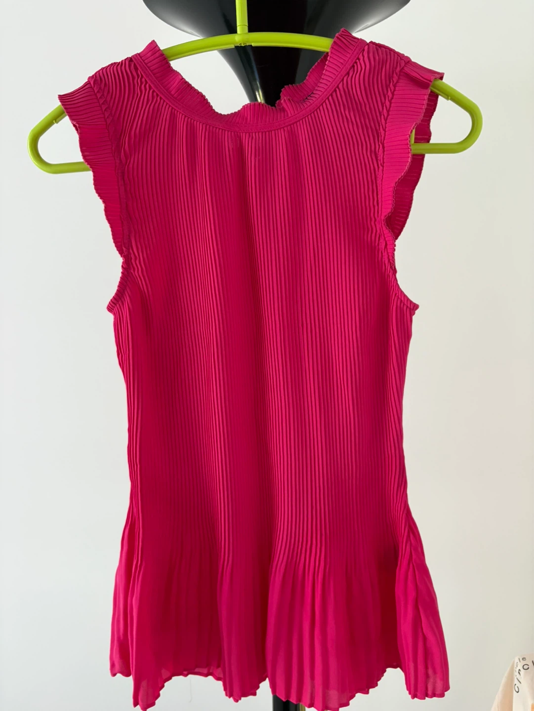 DKNY Women's Pink Ribbed Knit Top Size S