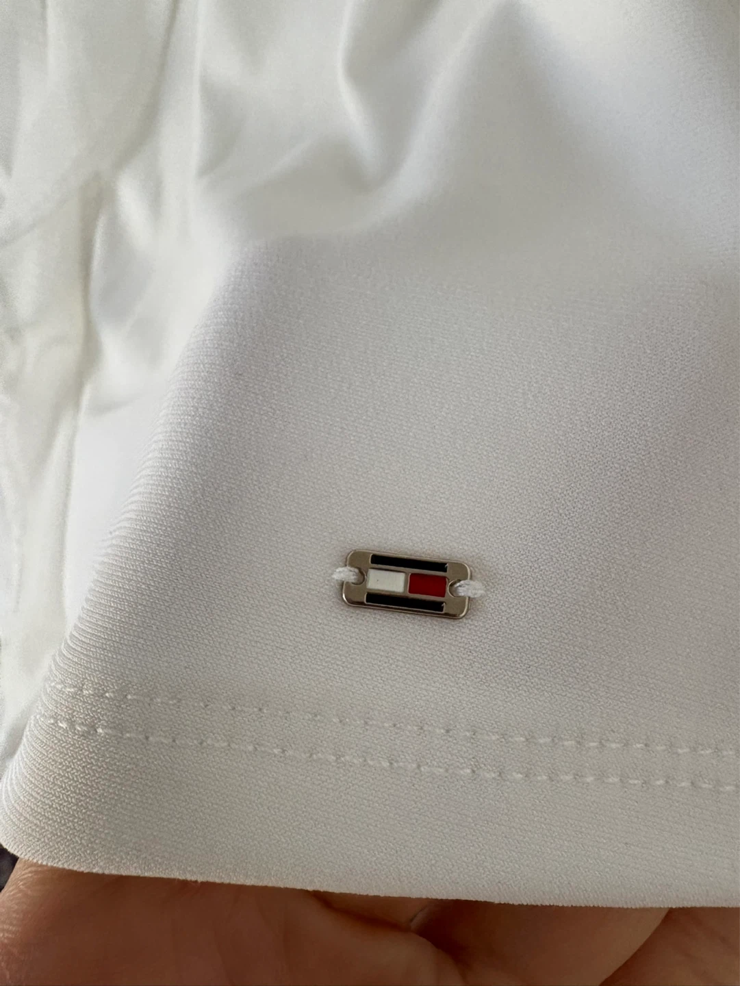 White Tommy Hilfiger Ruffled Sleeveless Top - photo 2