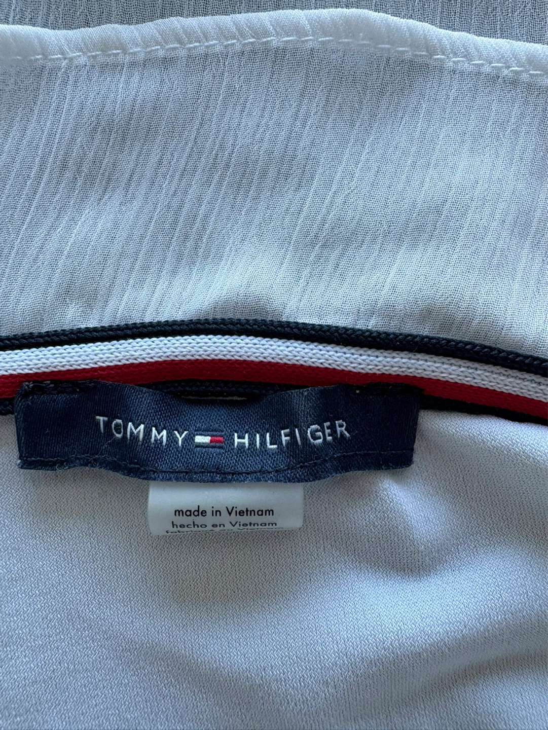 White Tommy Hilfiger Ruffled Sleeveless Top - photo 3