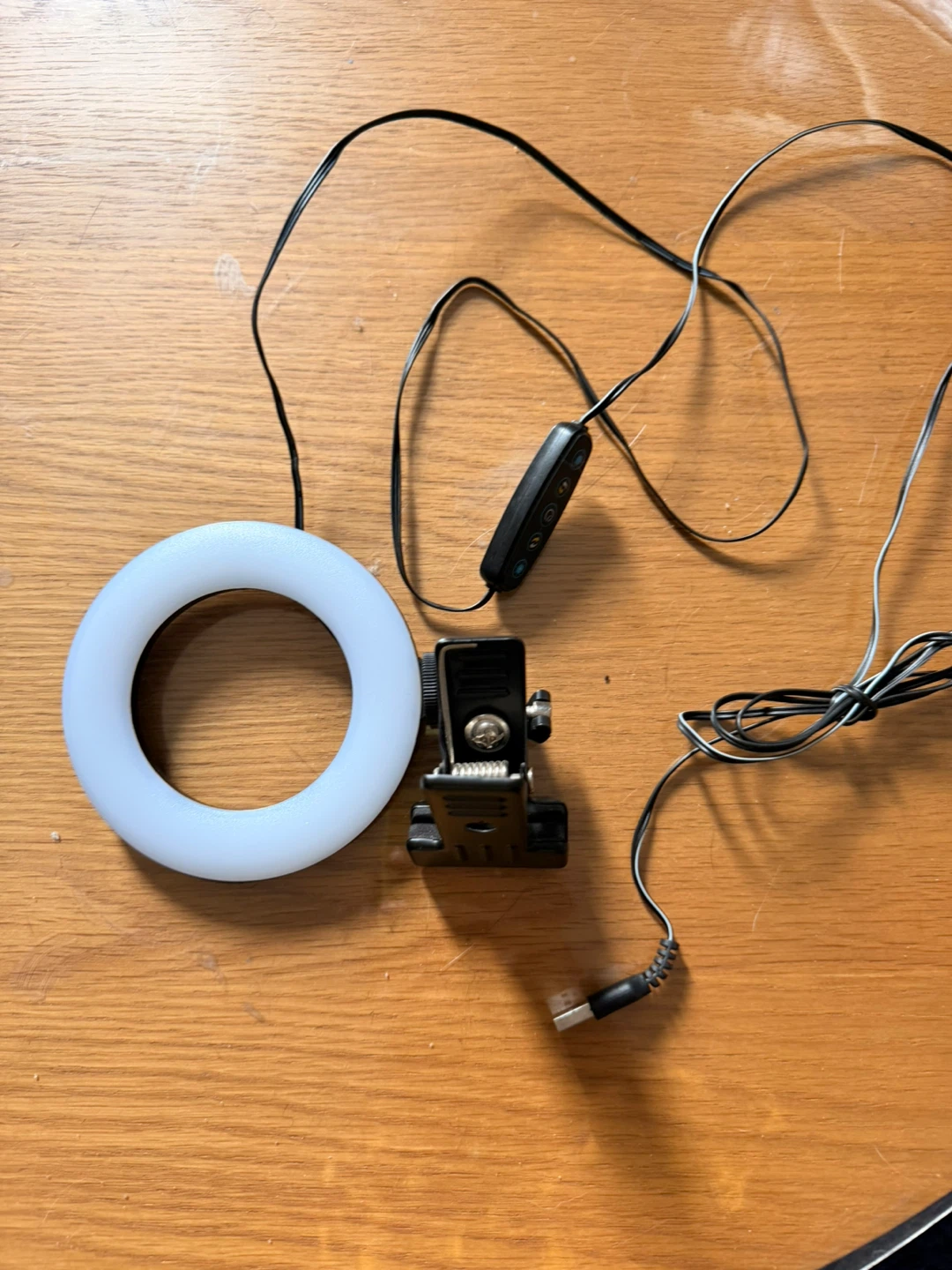Clip-on Ring Light with USB Power