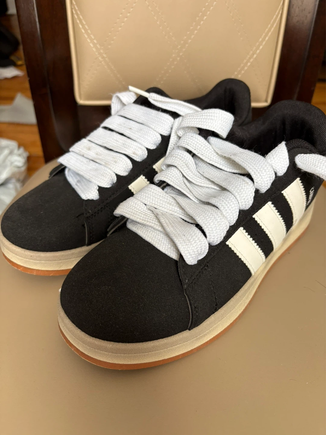 Adidas Campus Black White Sneakers