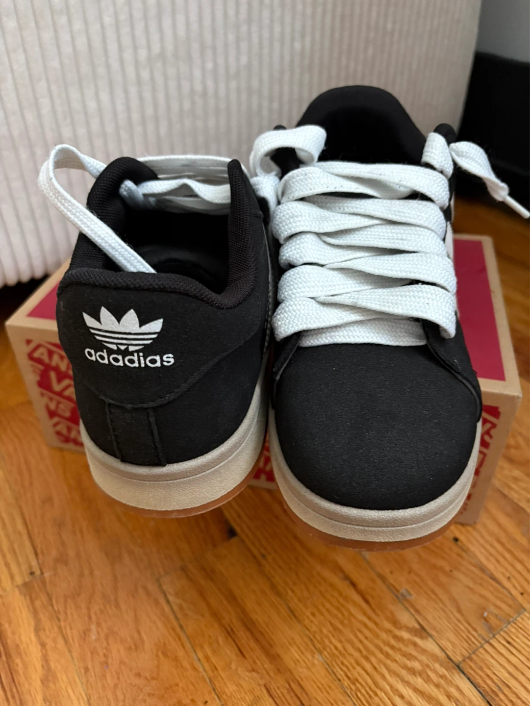 Adidas Campus Black White Sneakers - photo 3