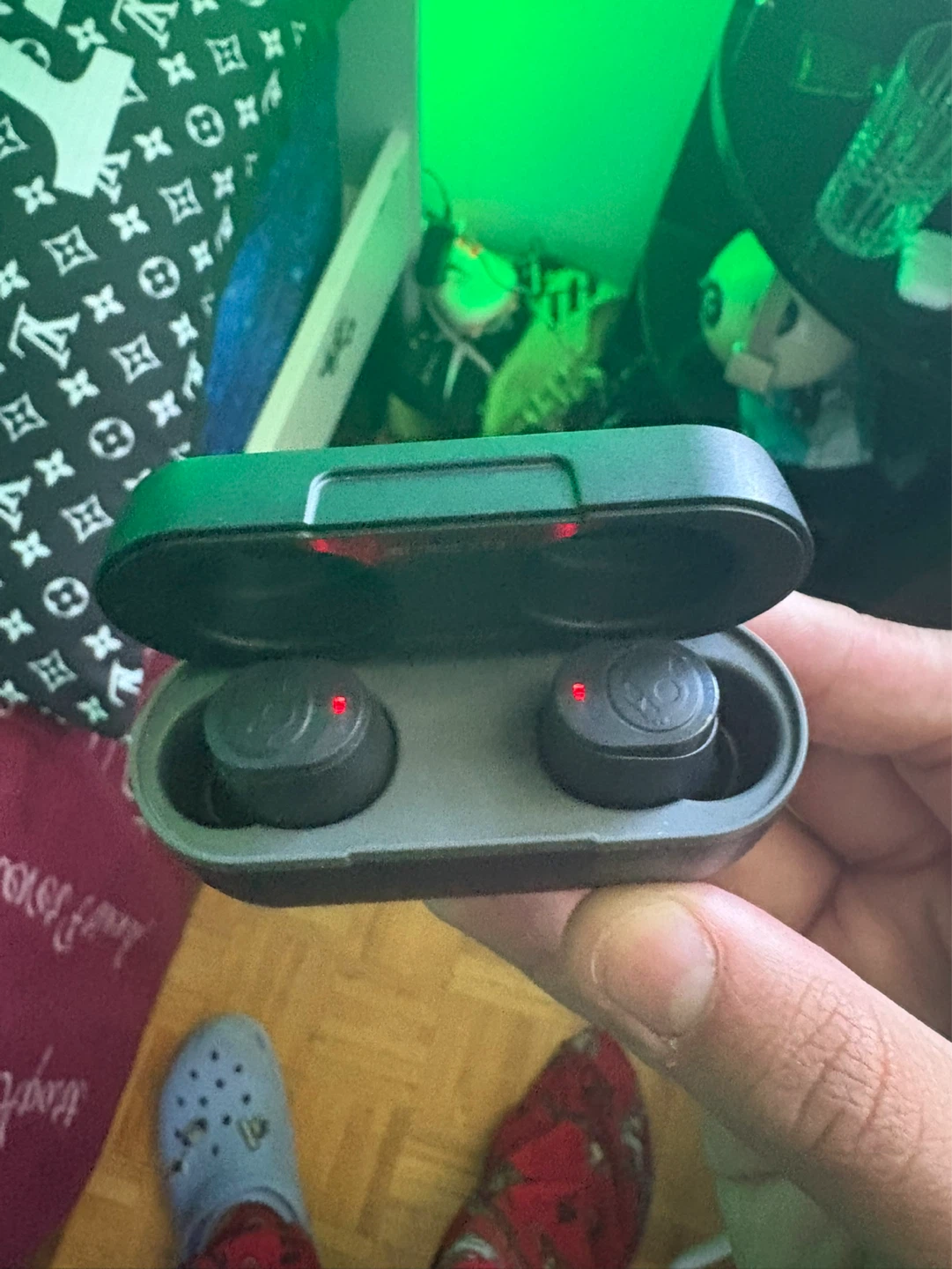 Black True Wireless Earbuds with Charging Case