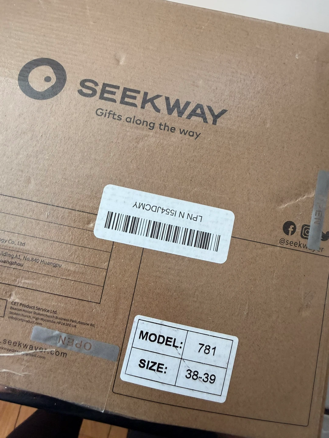 Seekway Water Shoes Black Size 38-39