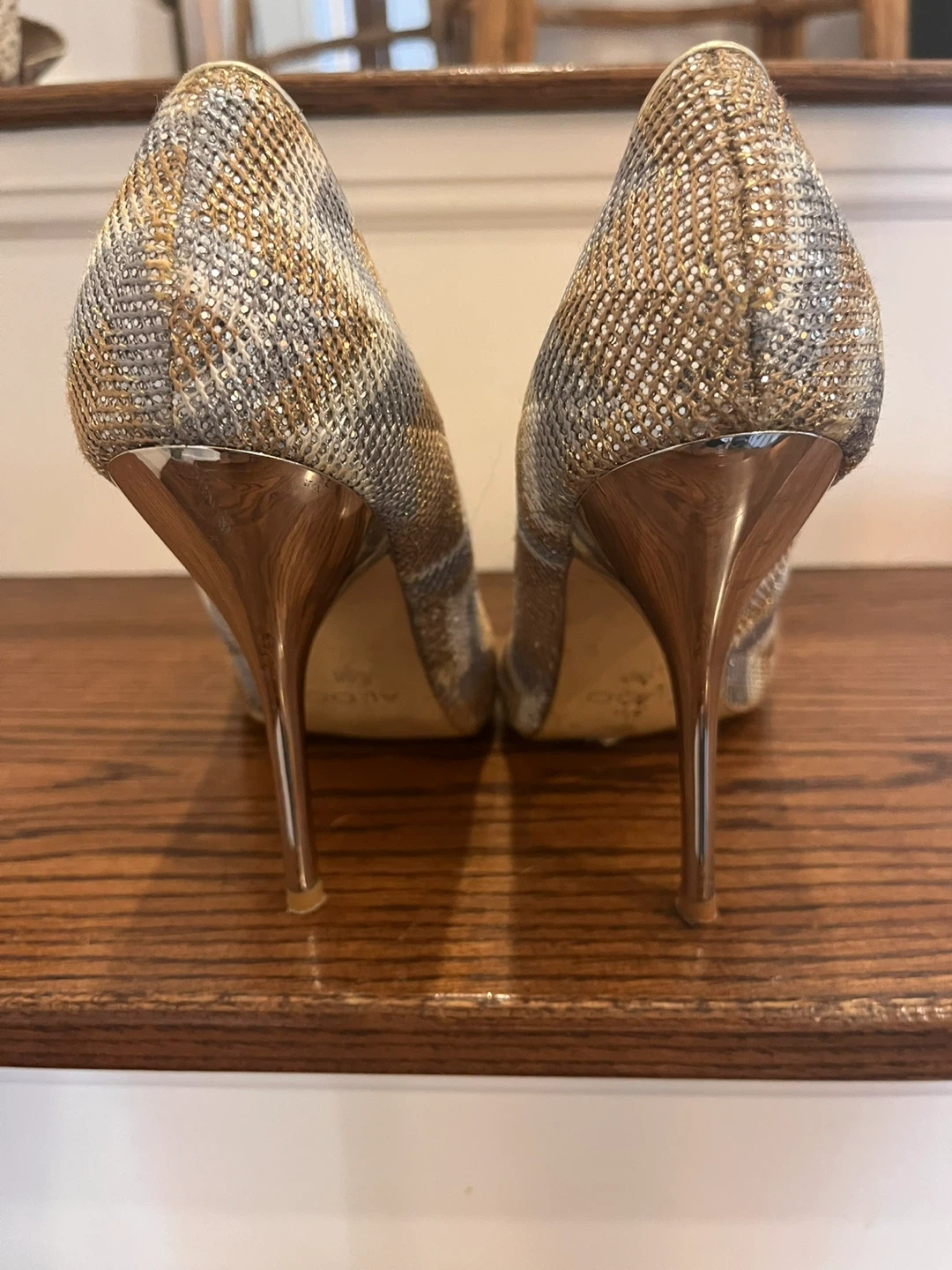 ALDO Gold & Silver Sparkle Heels - photo 4