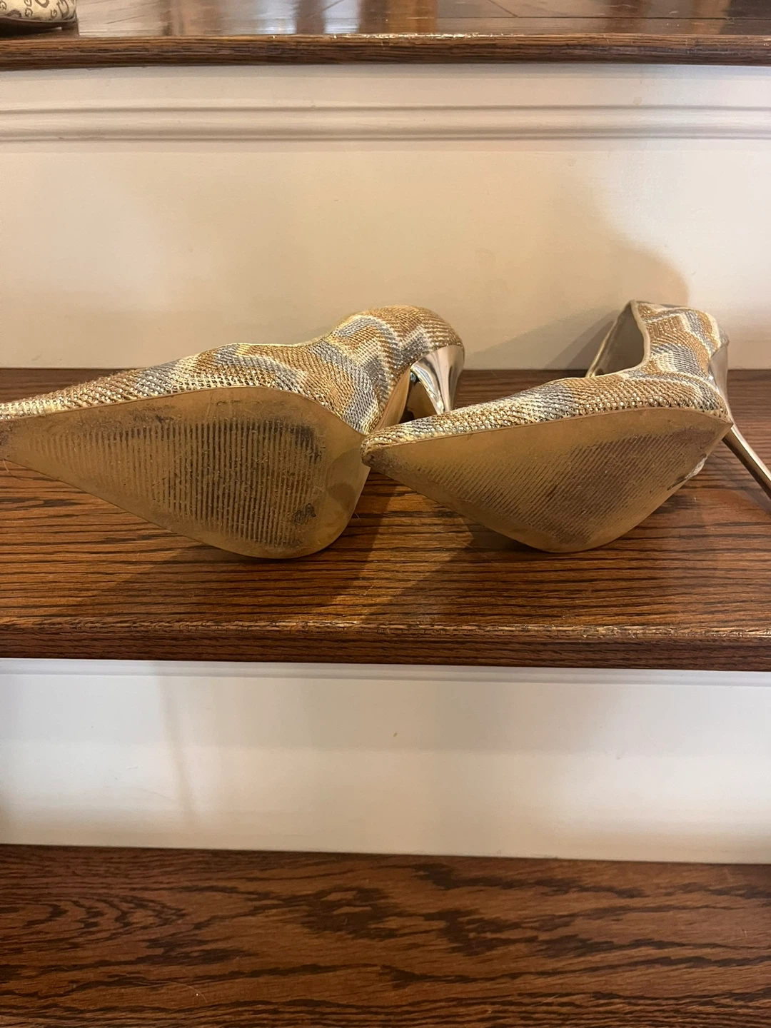 ALDO Gold & Silver Sparkle Heels - photo 3