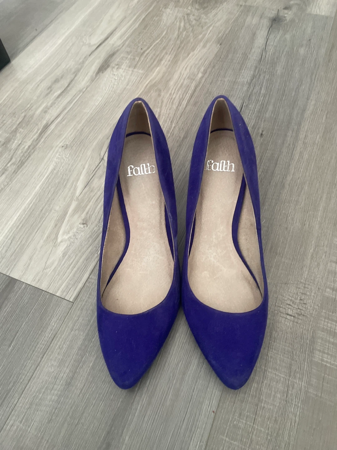 Faith Purple Suede Pumps