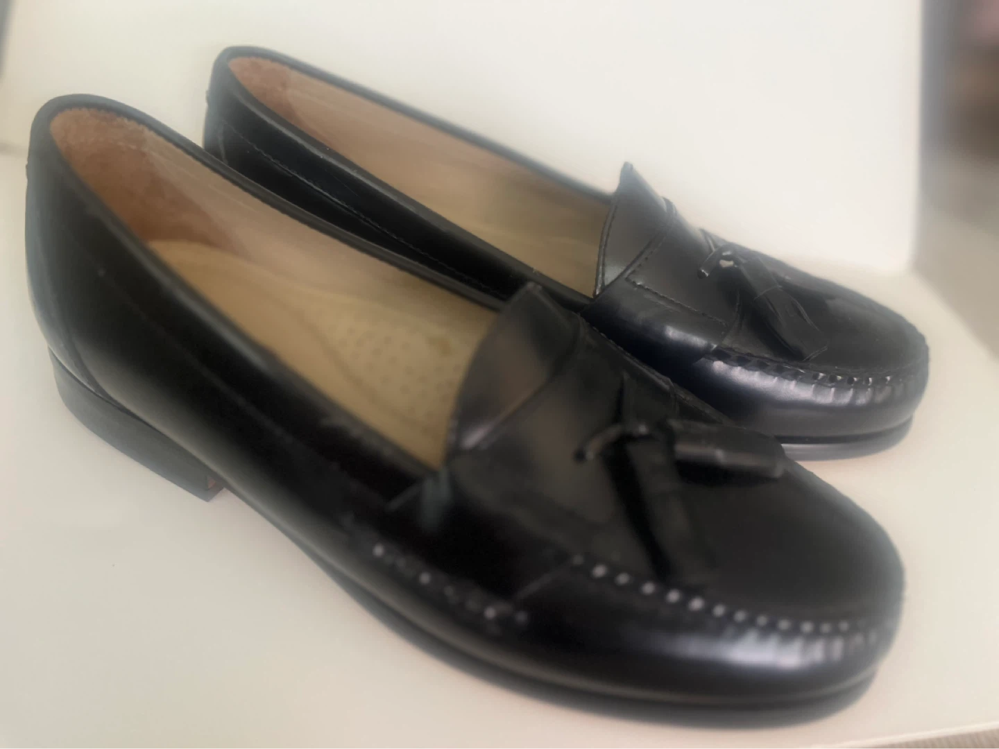 Bass Black Leather Tassel Loafers - Bathurst Bloor