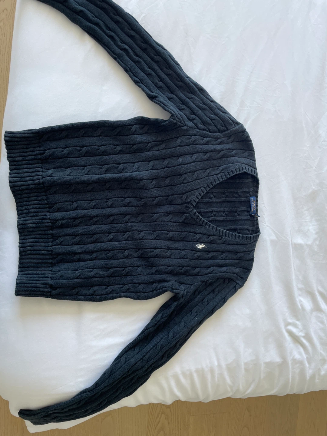Polo Ralph Lauren Cable Knit V-Neck Sweater - photo 2