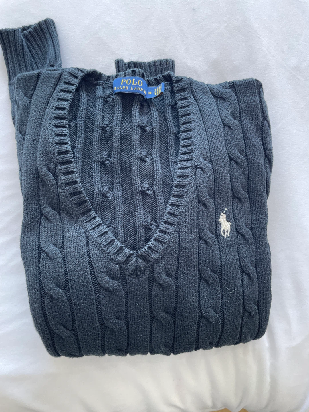 Polo Ralph Lauren Cable Knit V-Neck Sweater