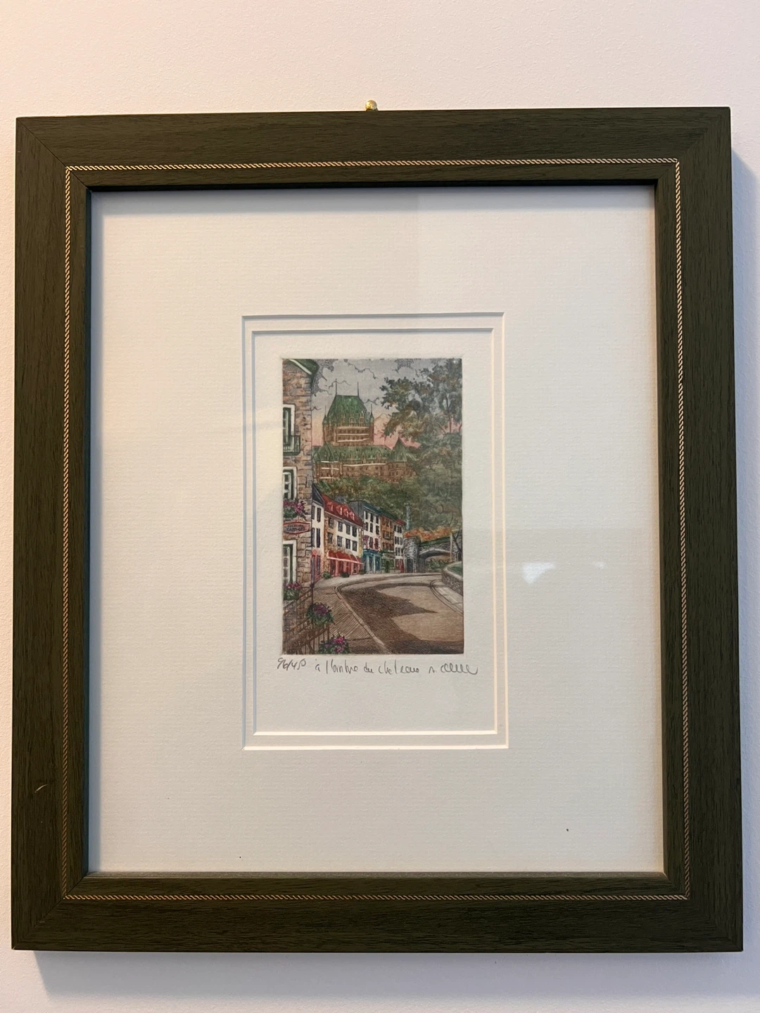 Framed Artwork - Quebec Cityscape Print