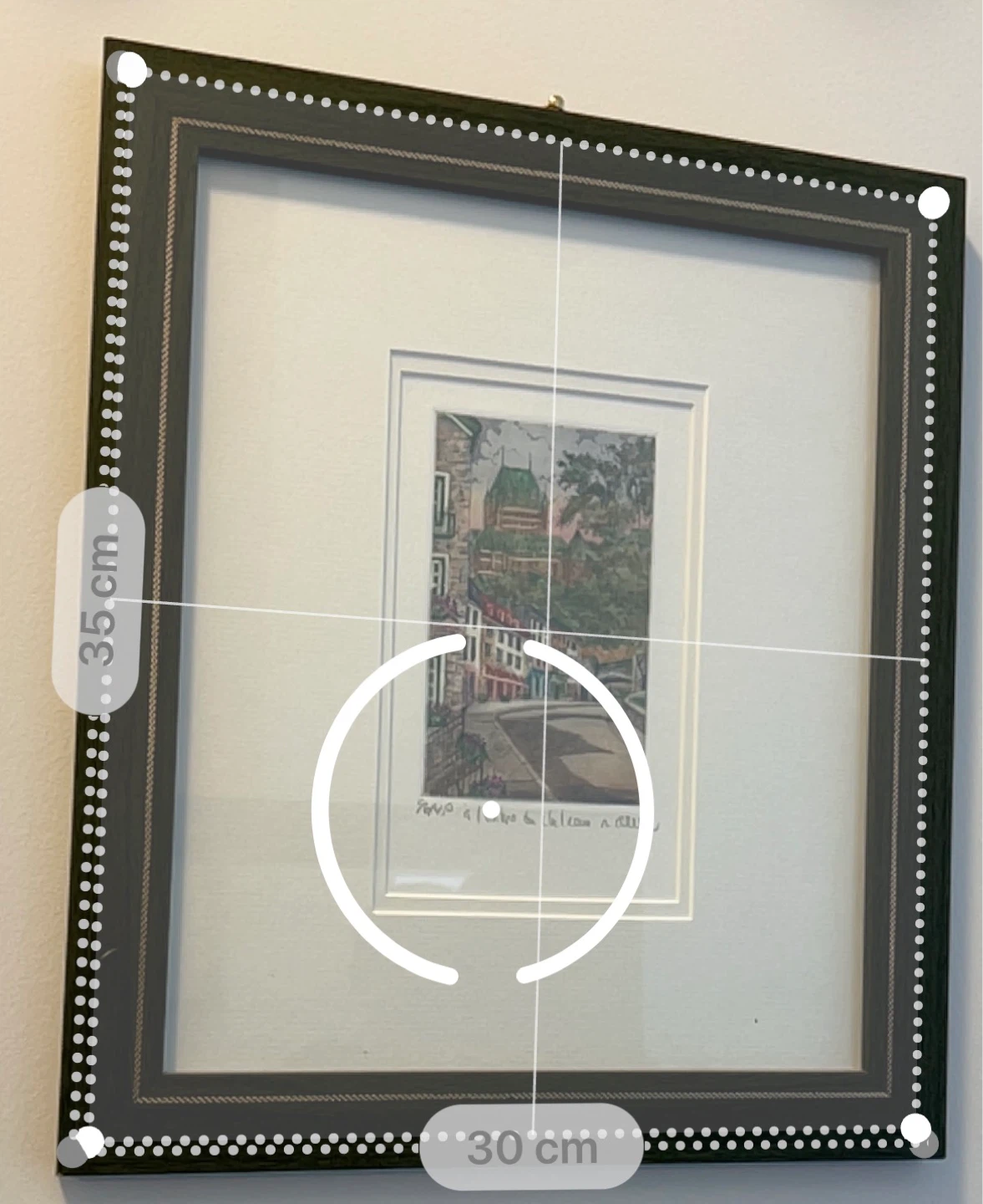 Framed Artwork - Quebec Cityscape Print - photo 2