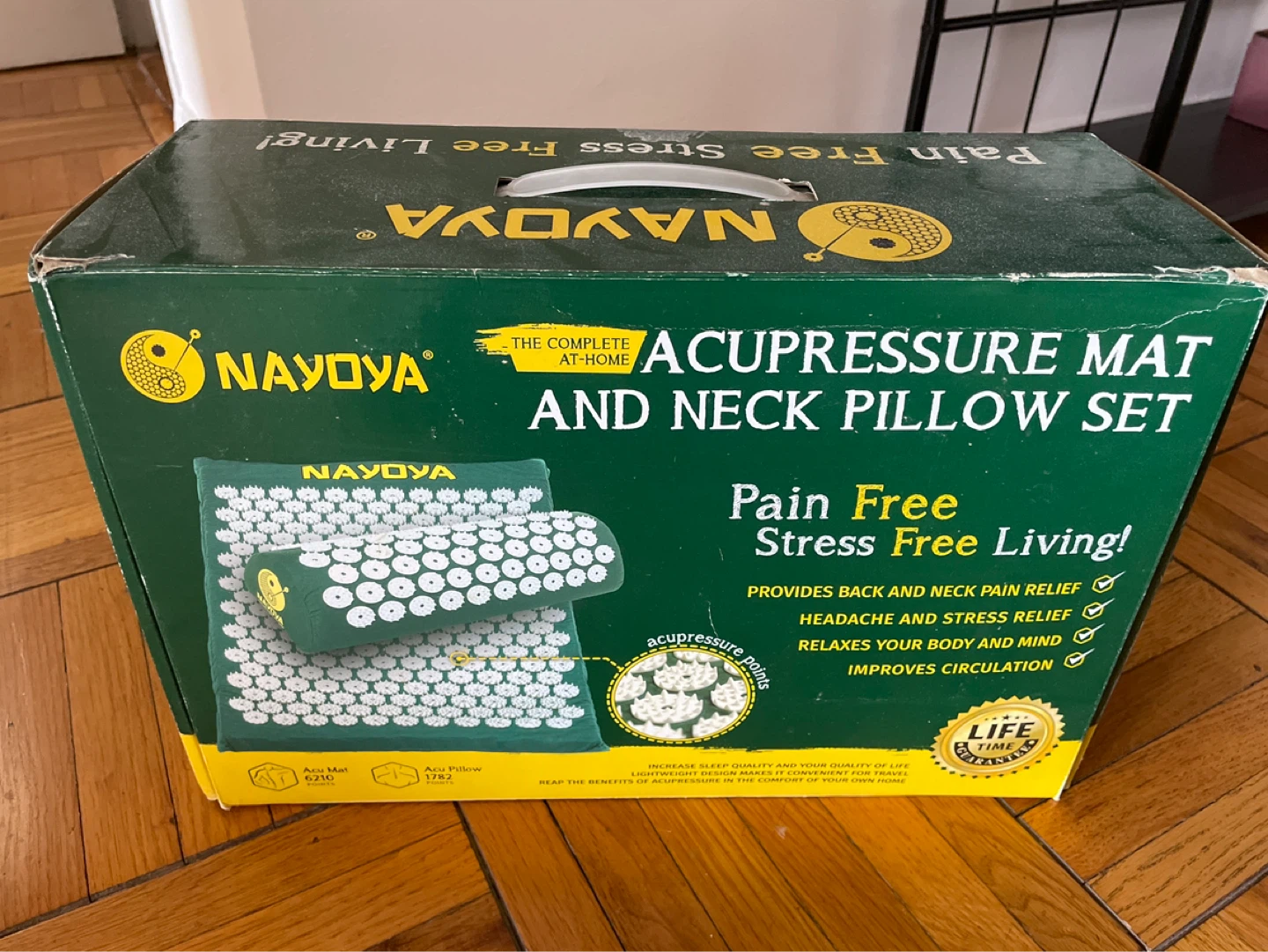 Nayoya Acupressure Mat and Neck Pillow Set