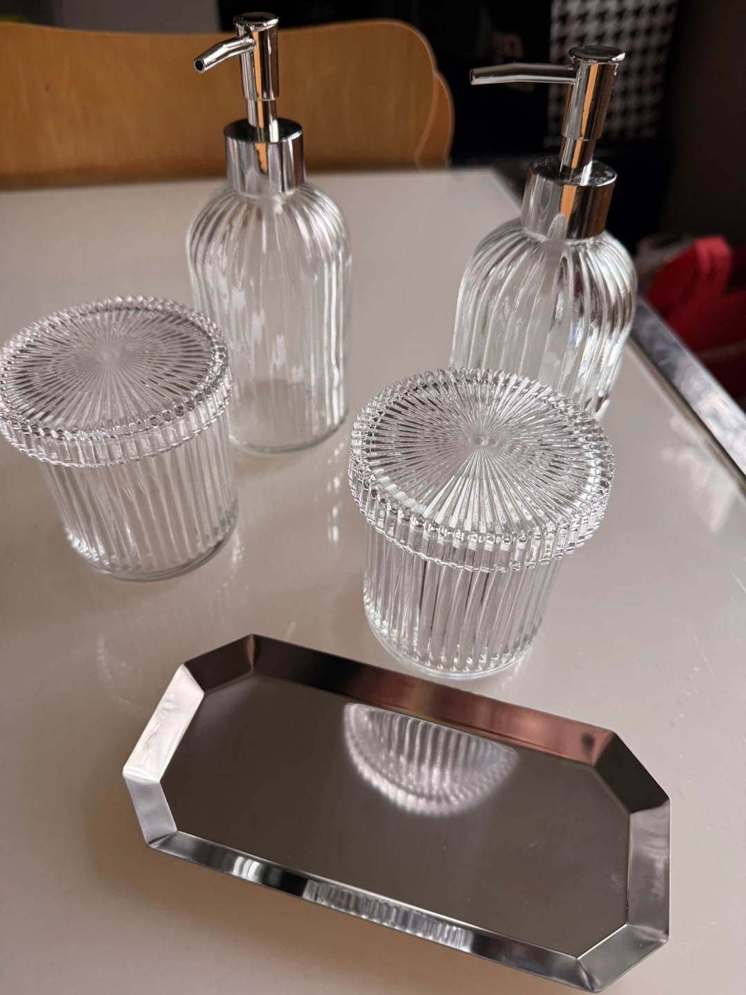 Clear Glass Bathroom Set - photo 3