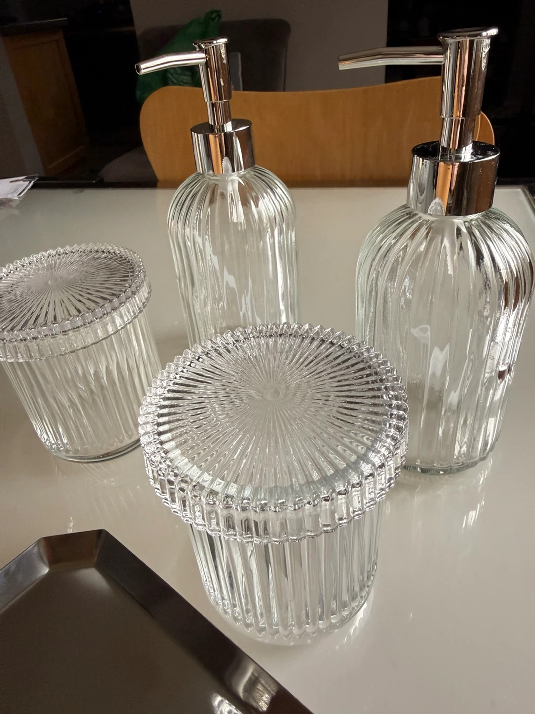 Clear Glass Bathroom Set - photo 2