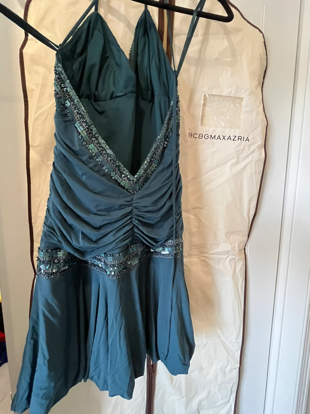 BCBG Max Azria Beaded Halter Dress - photo 4
