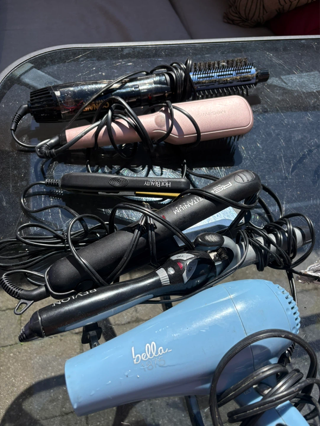 Assorted Hair Styling Tools and Hair Dryer - photo 2