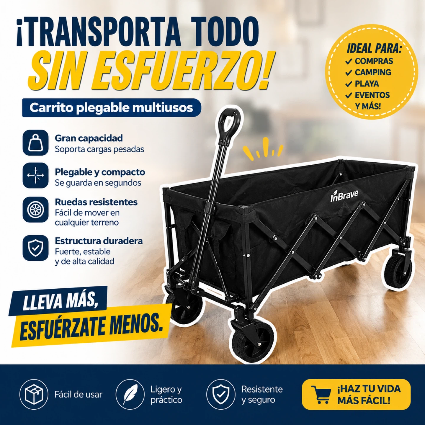 InBrave Folding All-Terrain Utility Wagon - photo 2