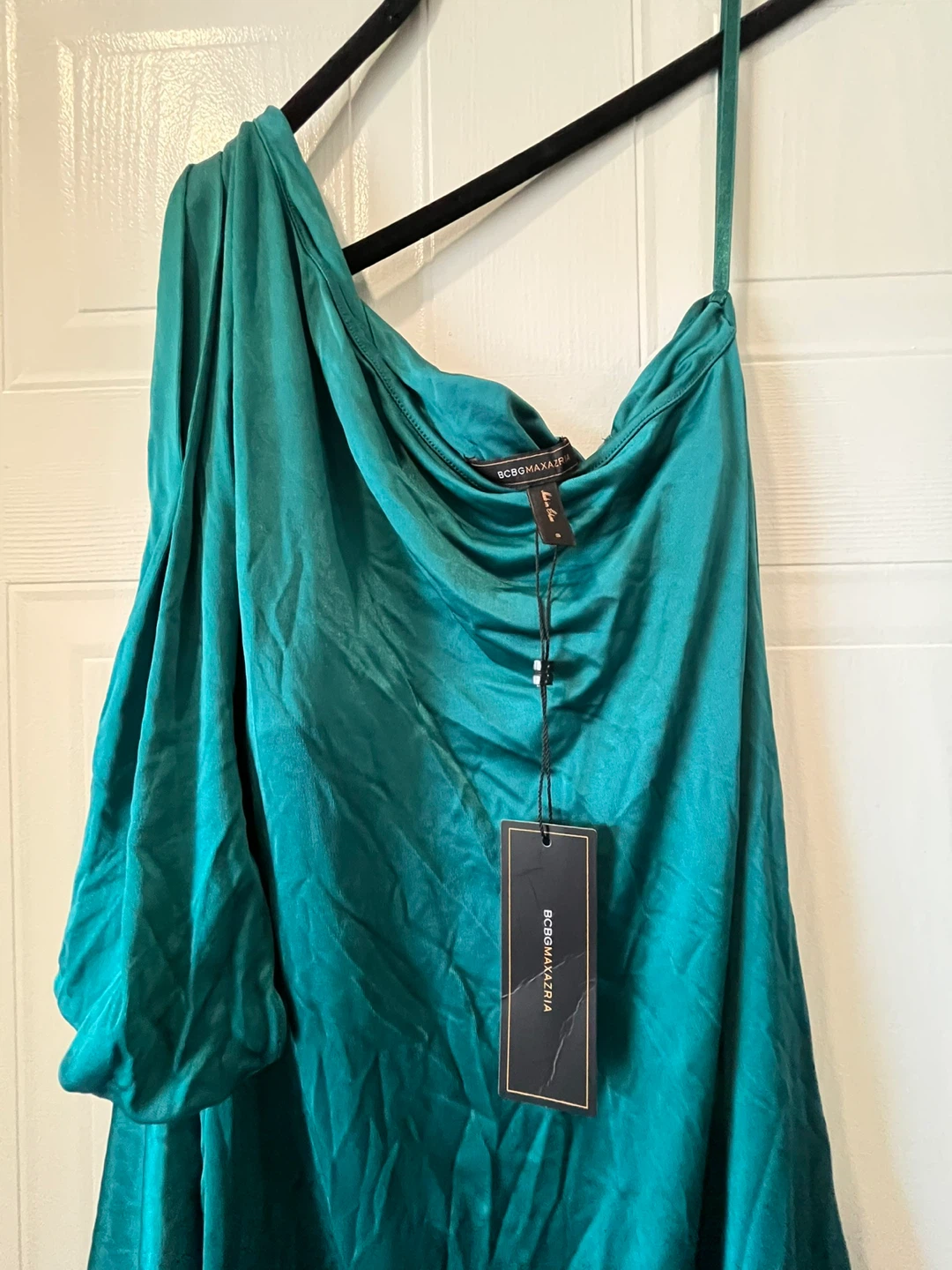 BCBGMAXAZRIA One-Shoulder Teal Dress - photo 2