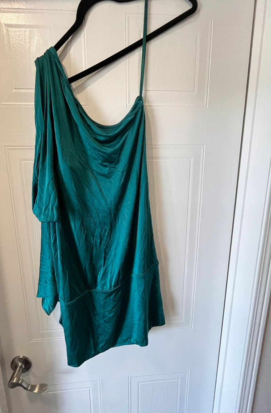 BCBGMAXAZRIA One-Shoulder Teal Dress - photo 3